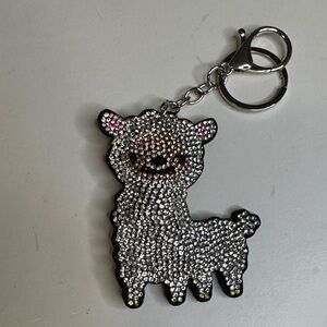 Sparkling Llama Keychain